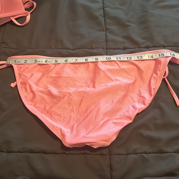 Womens 2Piece Bikini with Ruffles in Coral - Picture 10 of 11
